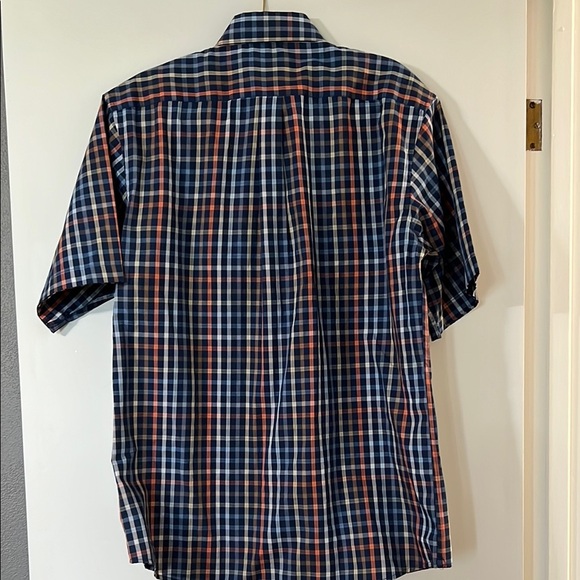 Men's Navy and Red Checkered Shirt - Picture 6 of 6